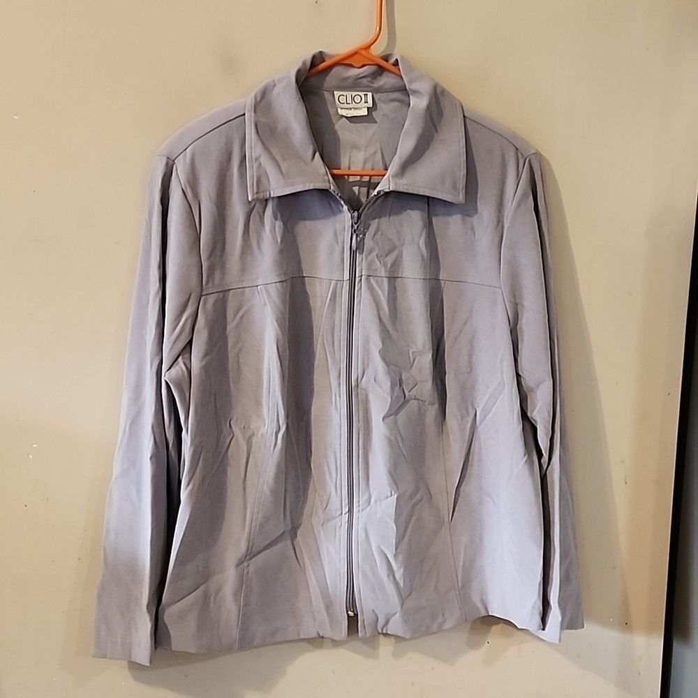 Clio11 suede style jacket 1X